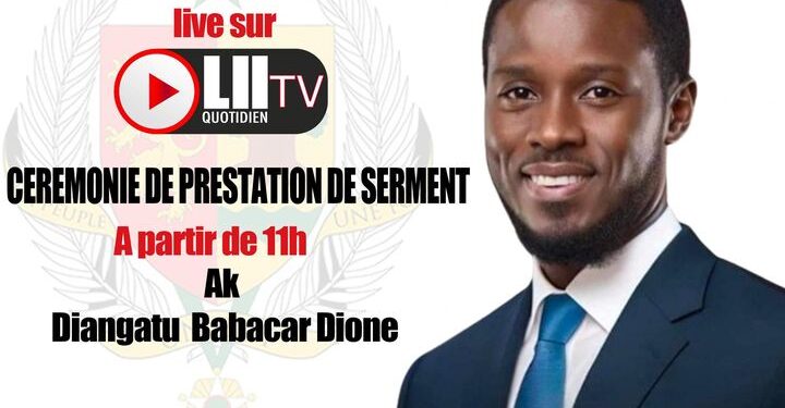 DIRECT : CÉRÉMONIE PRESTATION DE SERMENT DU PRÉSIDENT BASSIROU DIOMAYE FAYE