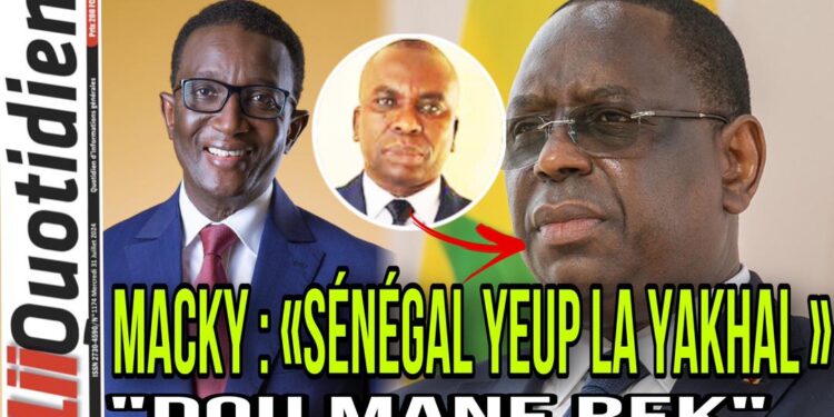 Abdoulaye Khouma : « Macky Sénégal yeup la yakhal…Dou mane rek »