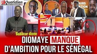 DIRECT/LES VENDREDIS DE BABACAR DIONE  » : DIOMAYE MANQUE D’AMBITION POUR LE SENEGAL