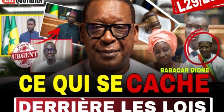 🔴 DIRECT : LES VENDREDIS DE BABACAR DIONE/ LES LOIS DE LA DISCORDE