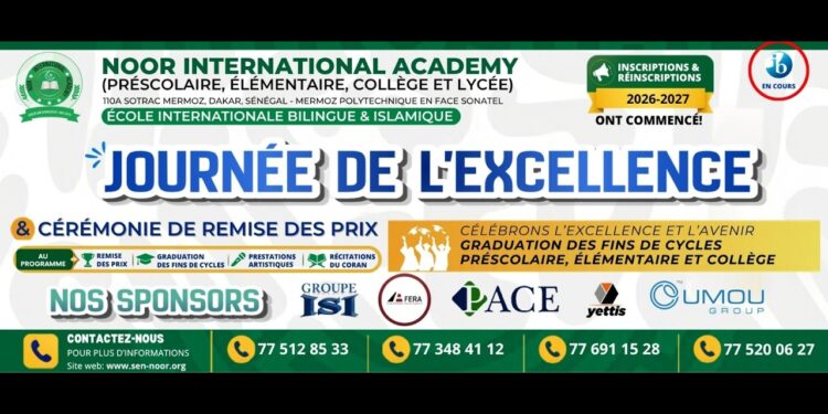 🔴 EN DIRECT : Journée de l&rsquo;excellence Noor internationale Academy