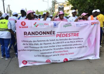 LUTTE CONTRE LE CANCER DU SEIN : Le Soleil, l&rsquo;ANAT, la PNA, le LNR-BTP et PAC AFRICA marchent d&rsquo;un même pas