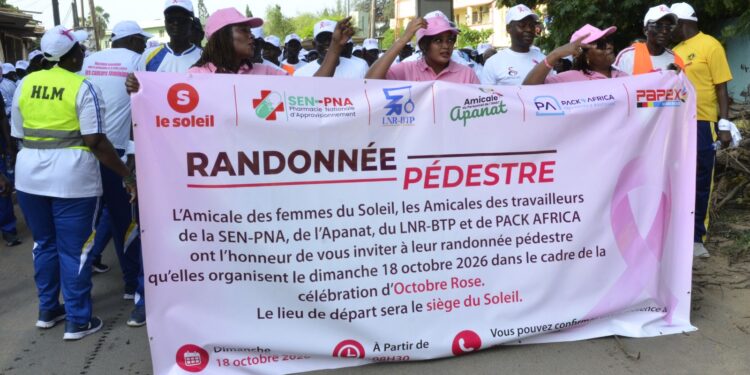 LUTTE CONTRE LE CANCER DU SEIN : Le Soleil, l&rsquo;ANAT, la PNA, le LNR-BTP et PAC AFRICA marchent d&rsquo;un même pas