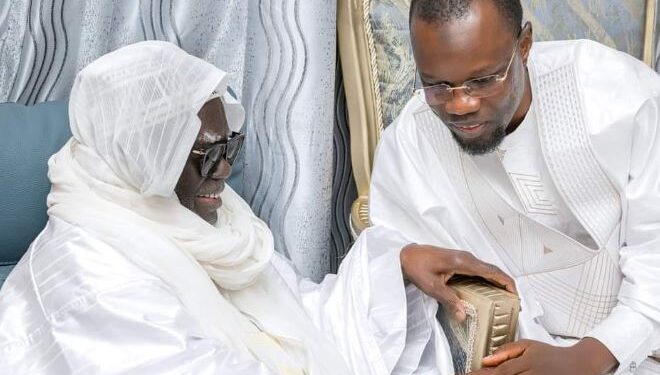 TOUBA : Ousmane Sonko reçu à huis clos par Serigne Mountakha