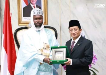 Indonésie : Cheikh Baba Diallo a été reçu par le ministre des Affaires religieuses, le professeur K.H. Nasaruddin Umar.